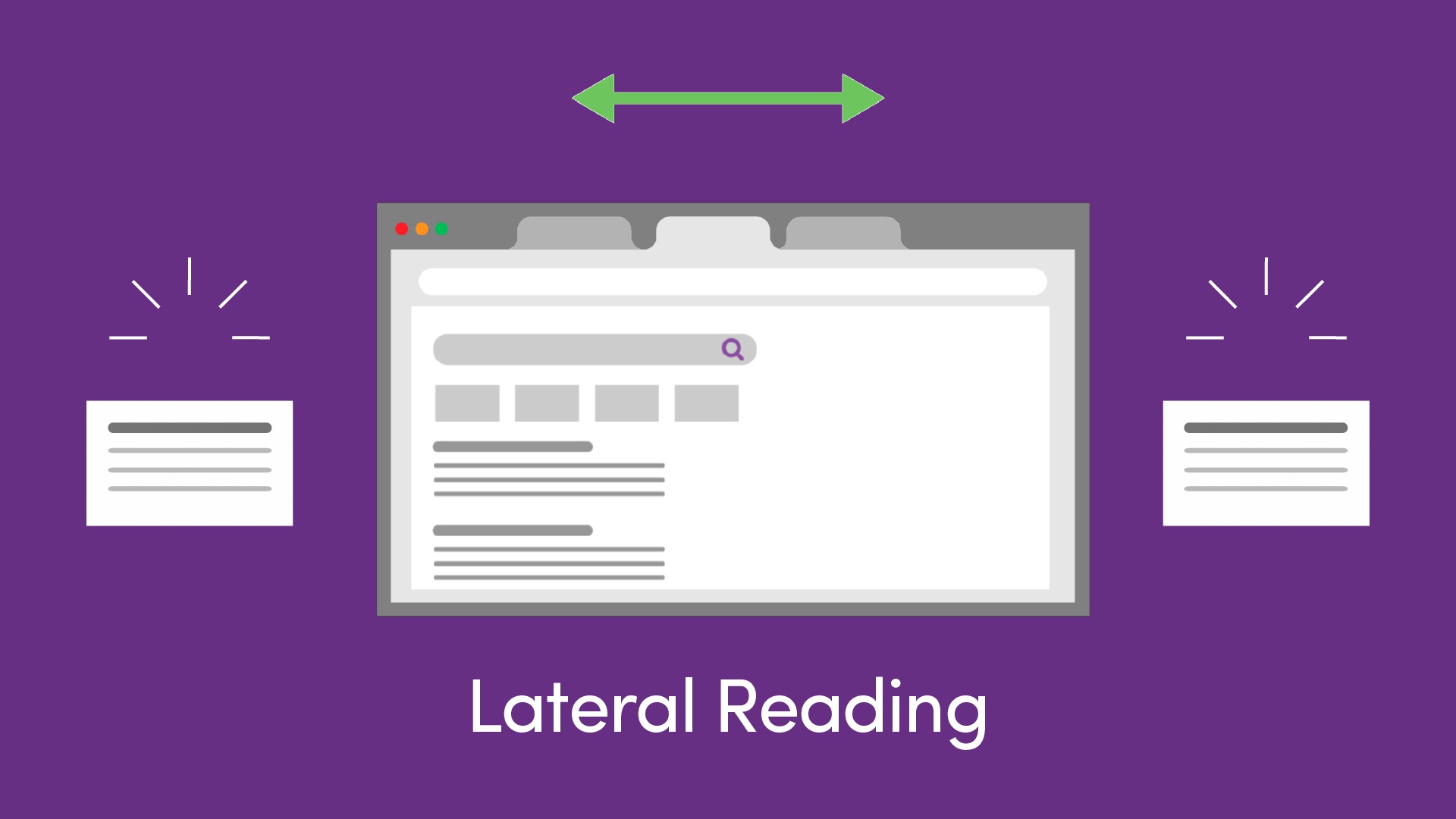 Click here to view the video titled Lateral Reading: Detecting Online Sources You Can Trust