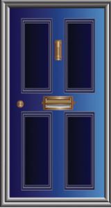 Door, Blue