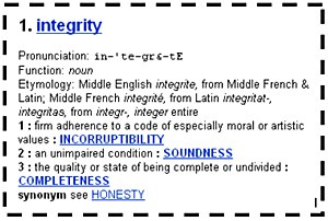 Integrity